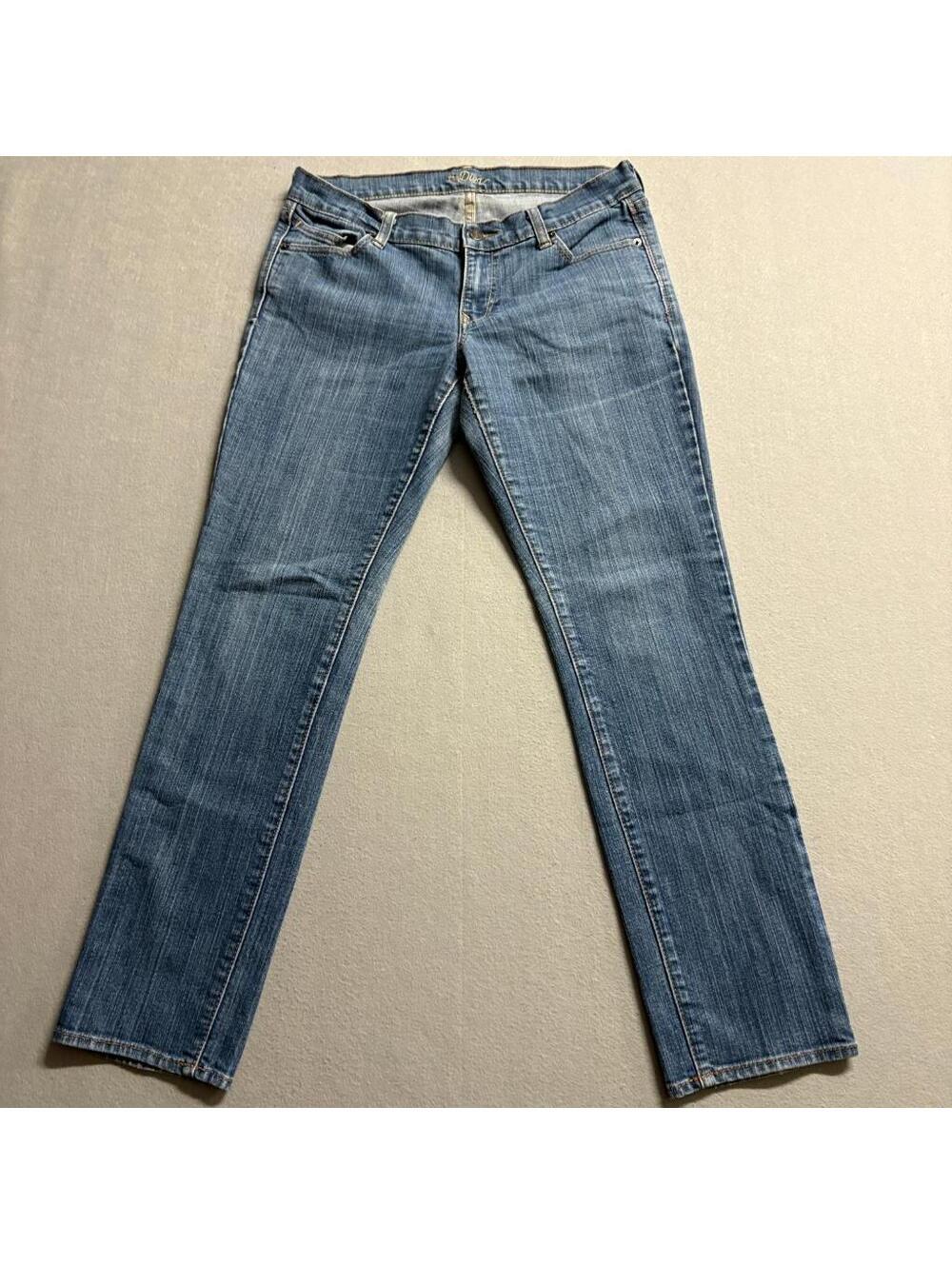 Old Navy The Diva Jeans Womens 10 Blue Denim Straight Leg Mid Rise Stretch